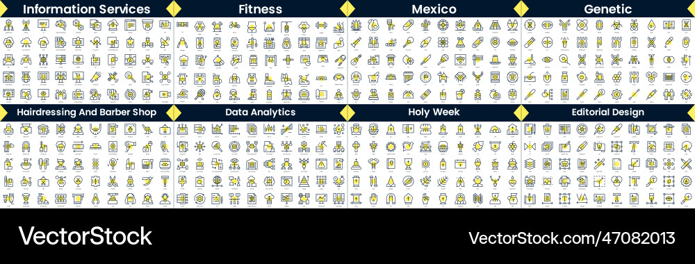 Linear style icons pack in this bundle include Linear style icons pack in this bundle include vector image