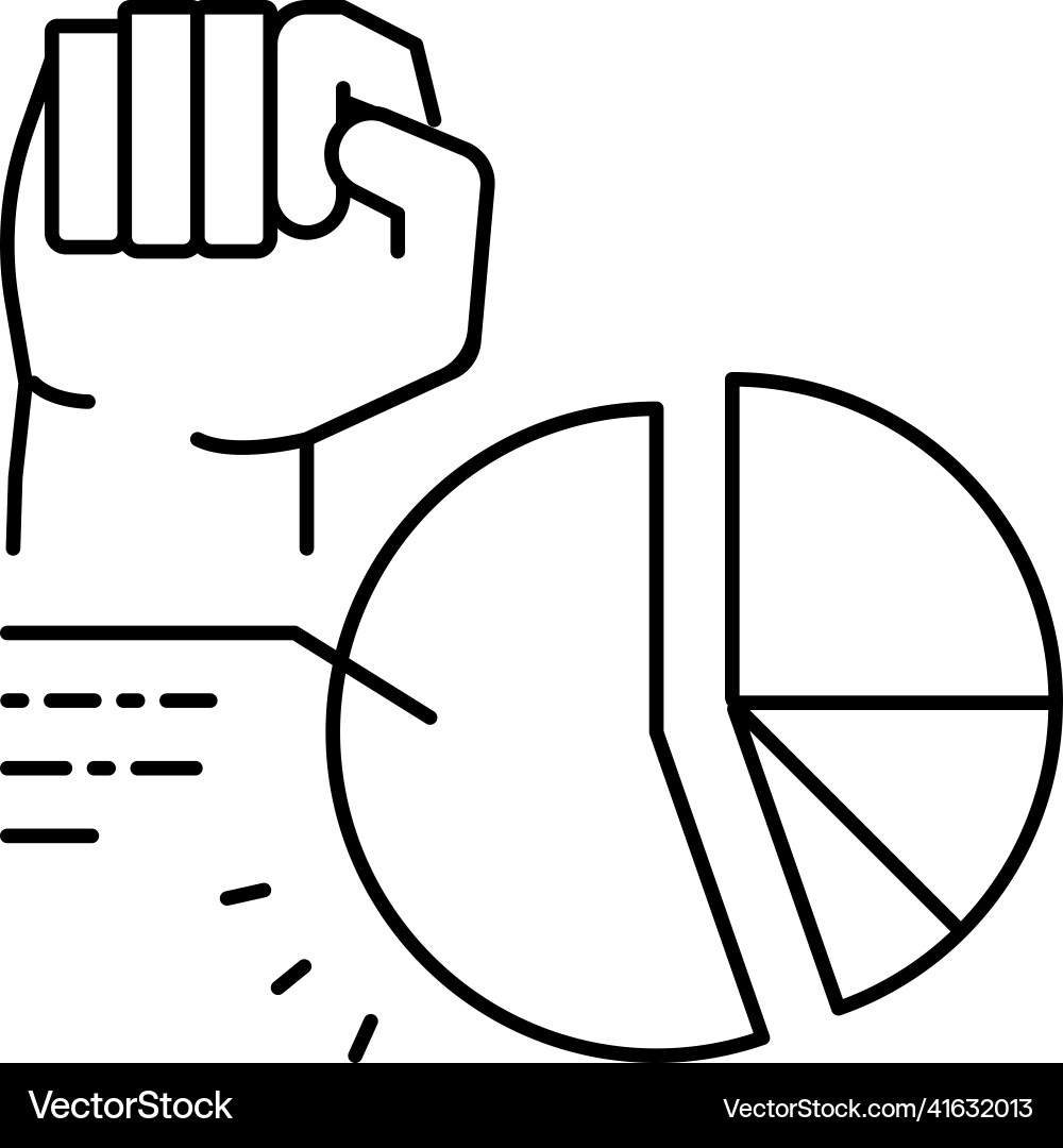 Majority rule line icon Majority rule line icon vector image