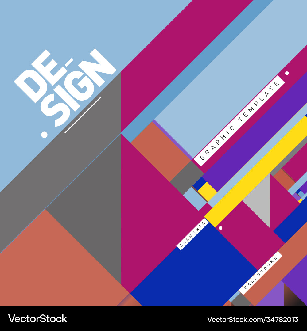 Modern colorful background material design Modern colorful background material design vector image