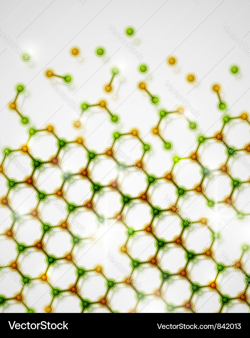Molecular Structure Background vector image