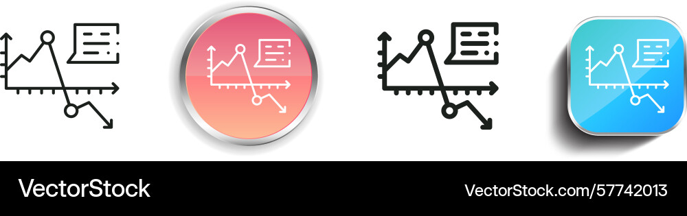 Price icon thin linear regular and button style Price icon thin linear regular and button style vector image