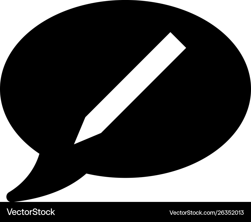 Write messages line black icon Write messages line black icon vector image