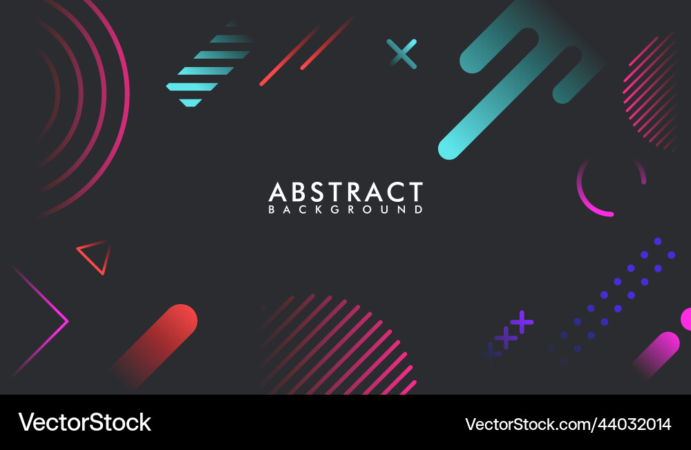 Abstract geometric gradient background Vector Image
