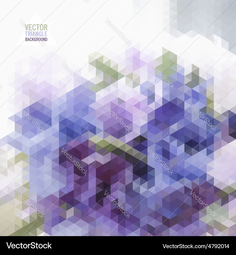 Abstract triangles background for design vector image