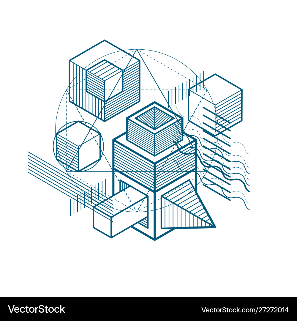 Background with abstract isometric lines Background with abstract isometric lines vector image
