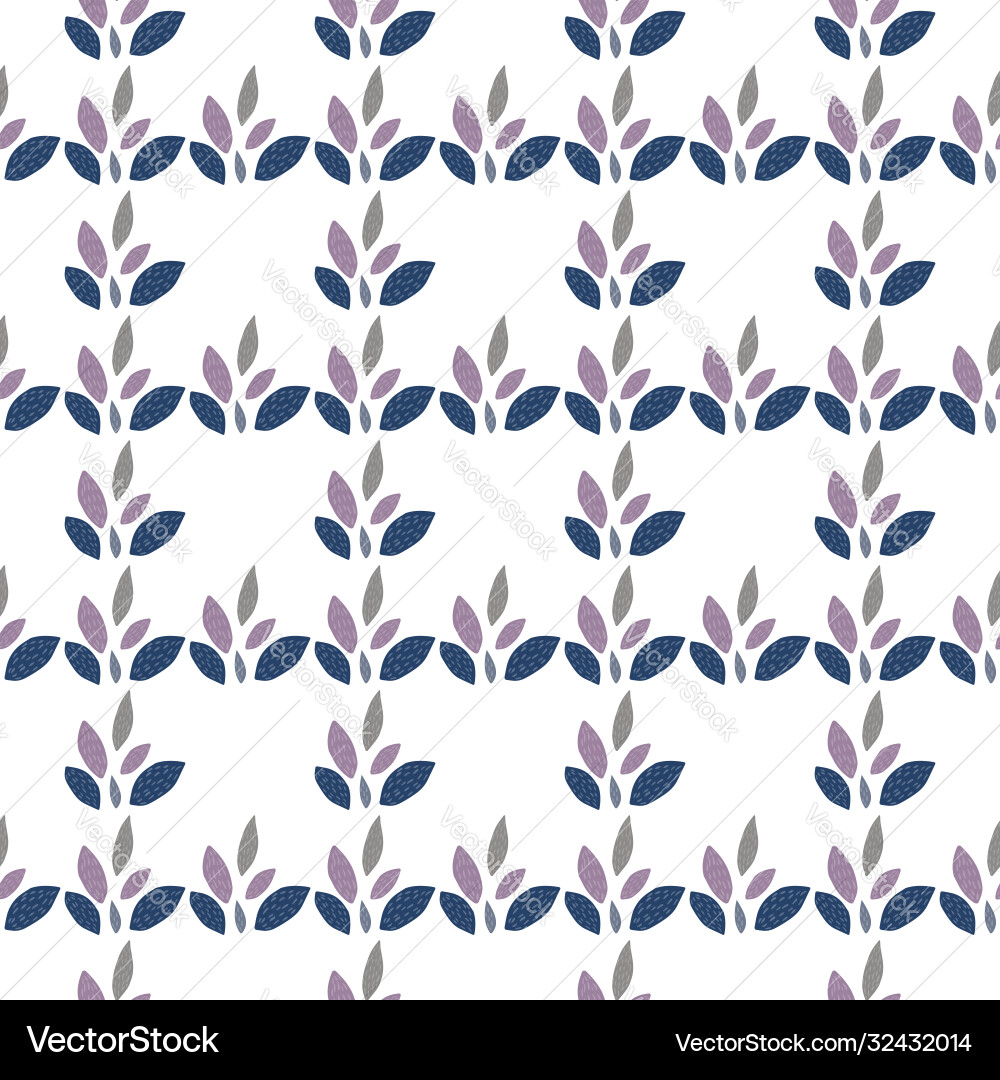 Botanical Leaf Pattern vector image