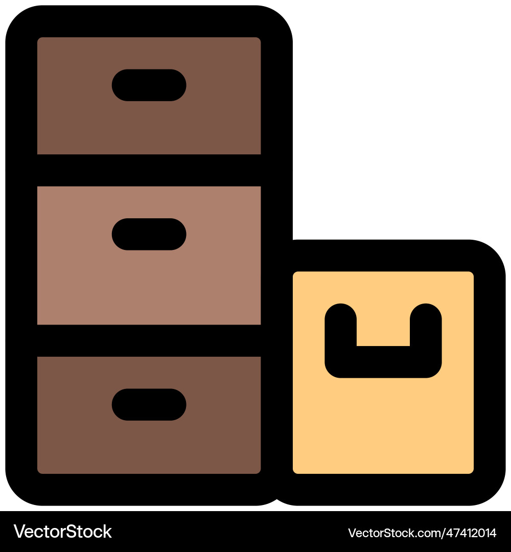 Closet with various compartment for small spaces vector image