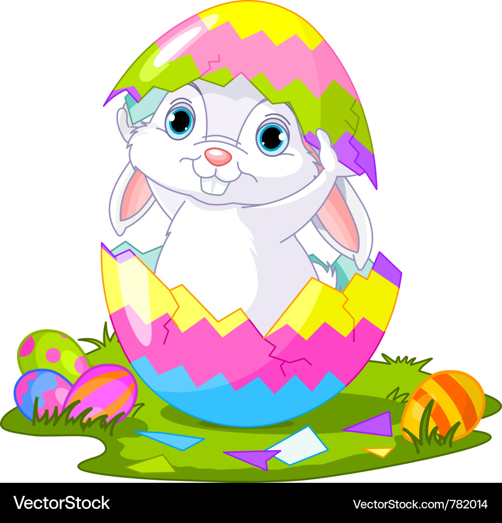 Easter bunny Royalty Free Vector Image - VectorStock