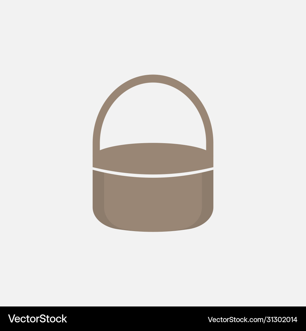 Empty basket line simple modern icon design Empty basket line simple modern icon design Vector Image