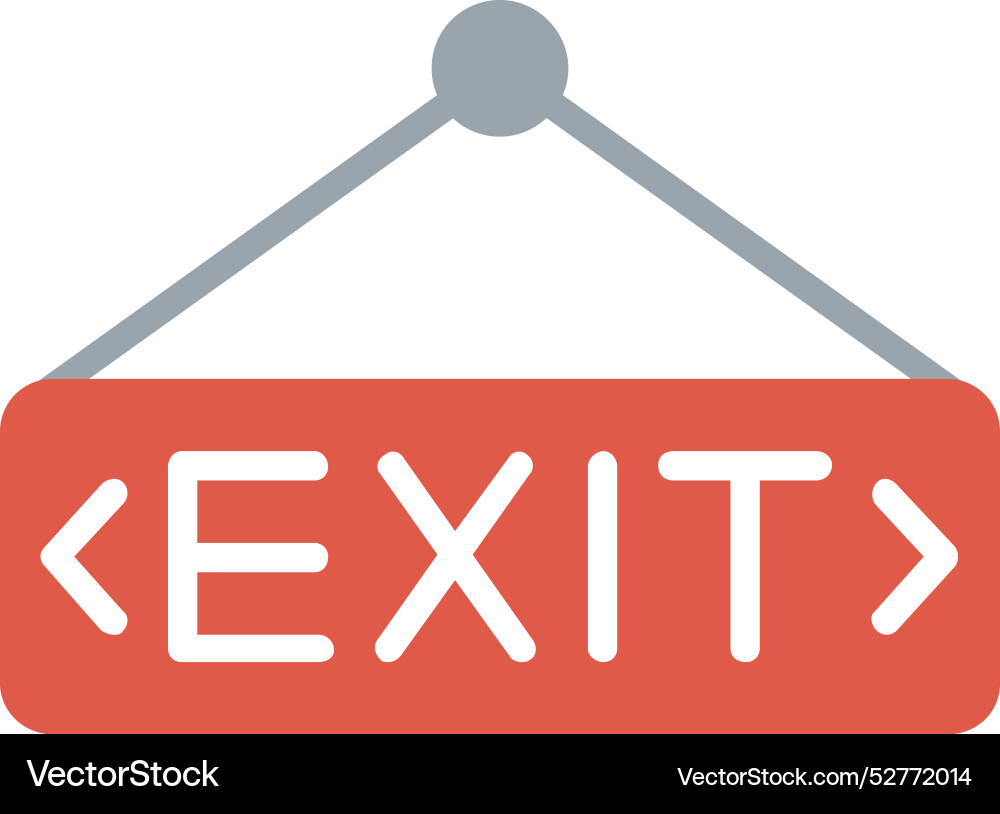Exit icon design Vector Image
