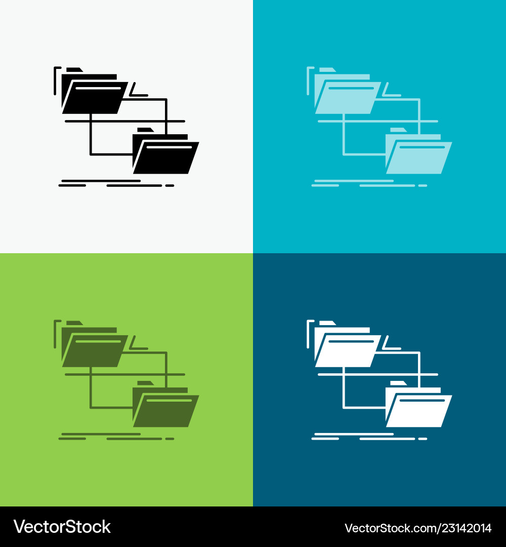 Folder file management move copy icon over Folder file management move copy icon over vector image