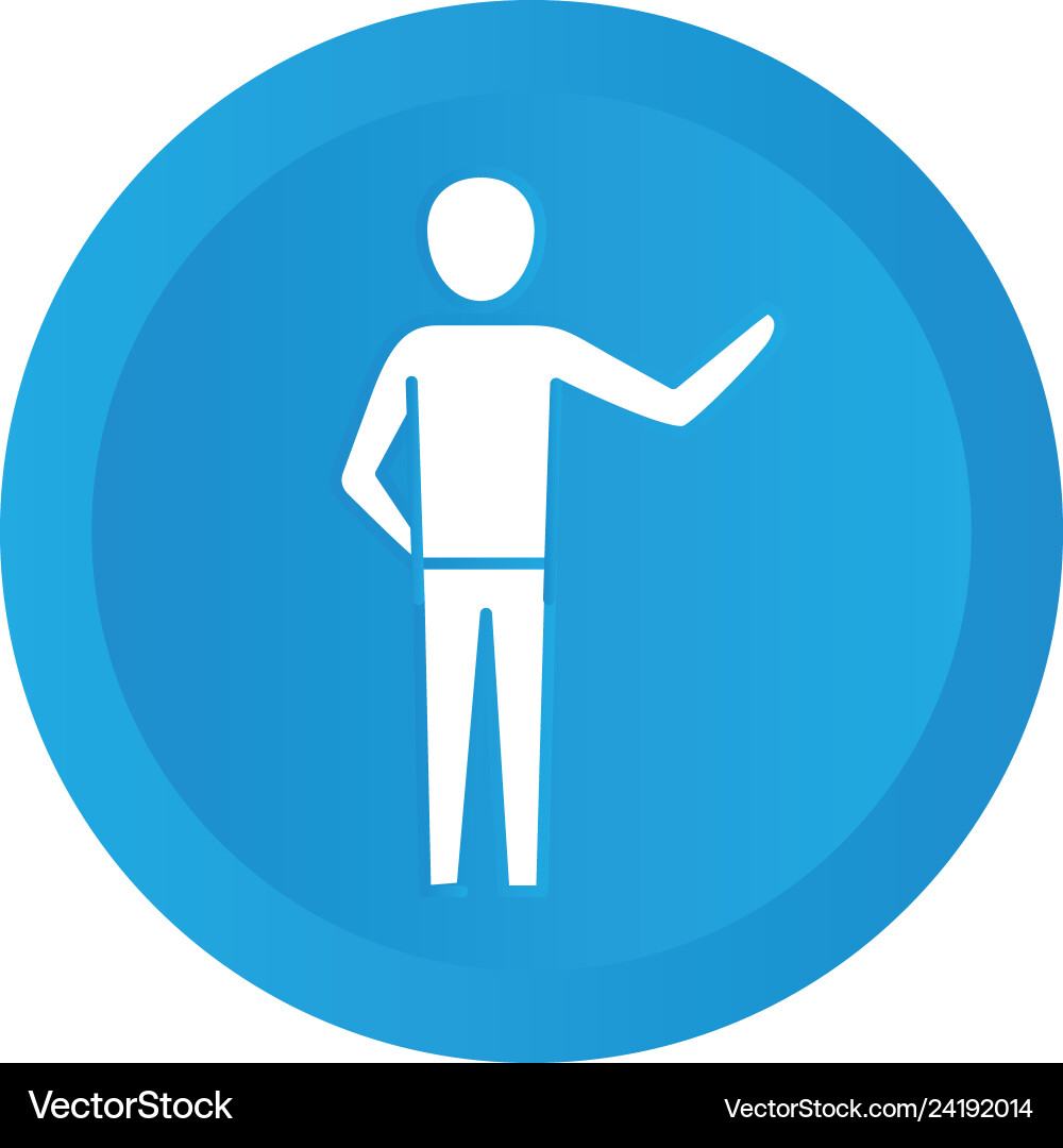 Man pictograph cartoon Vector Image