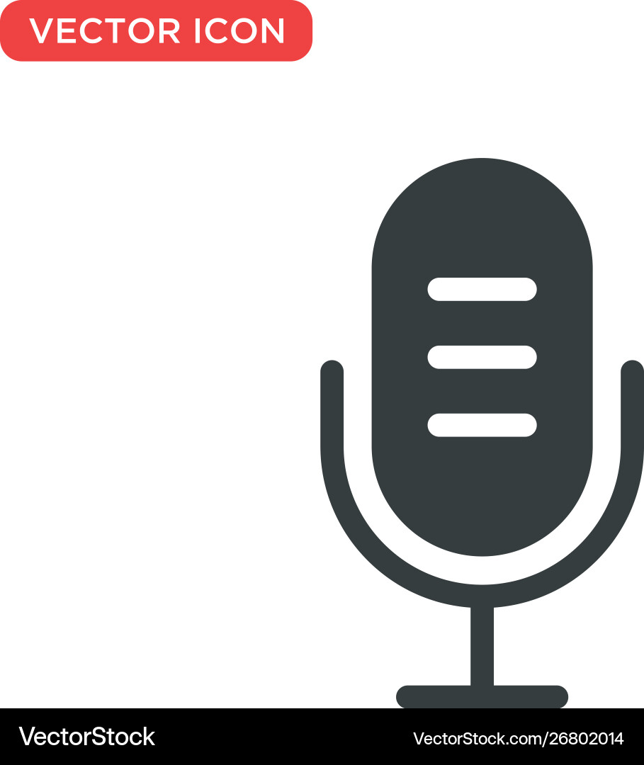 Microphone icon design Microphone icon design vector image