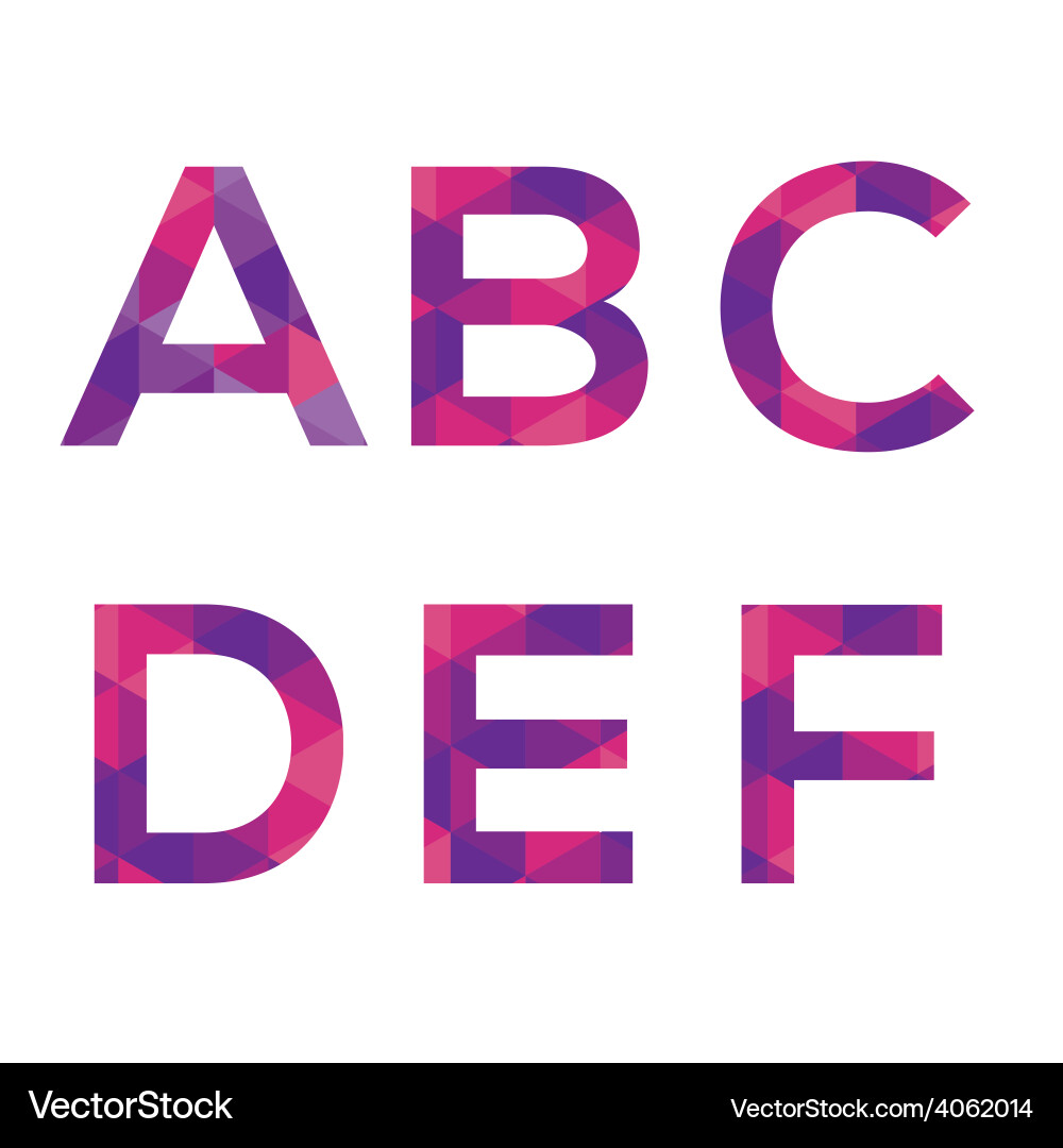 Modern style alphabets set vector image