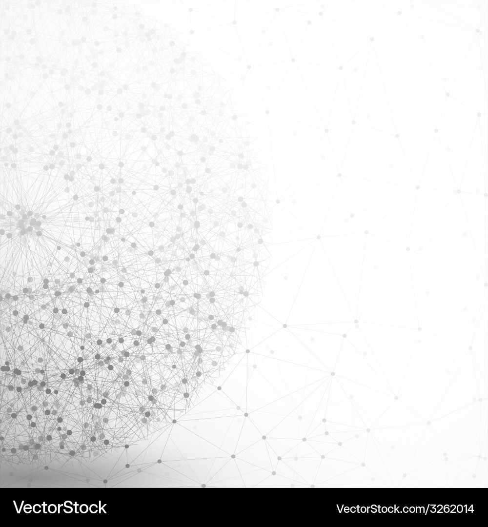 Molecular Network Structure vector image