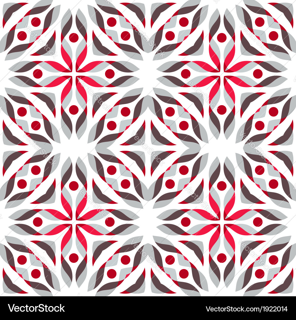 Red-Grey Abstract Wave Pattern vector image