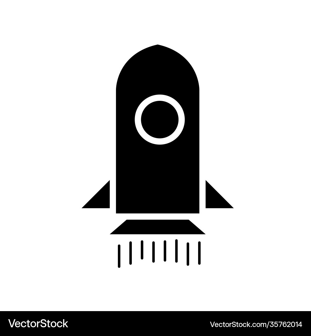 Rocket spaceship icon template eps10 file Vector Image