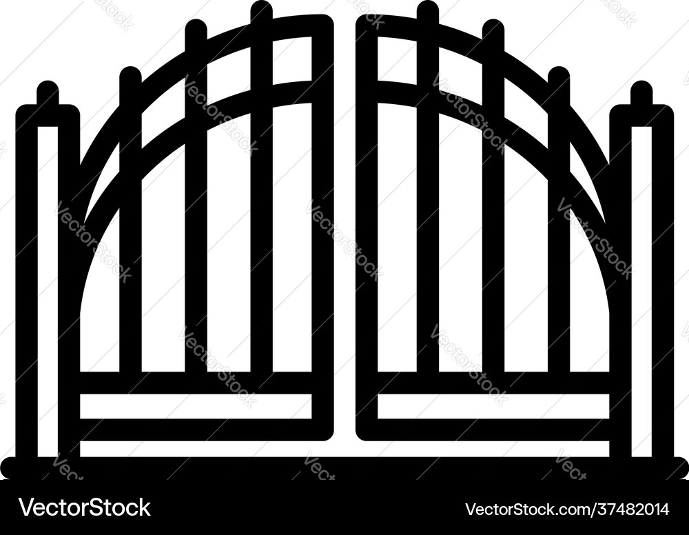 Sensor gate icon outline style Sensor gate icon outline style vector image
