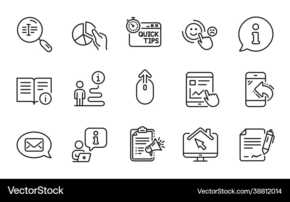 Technology icons set included icon as search text Technology icons set included icon as search text Vector Image