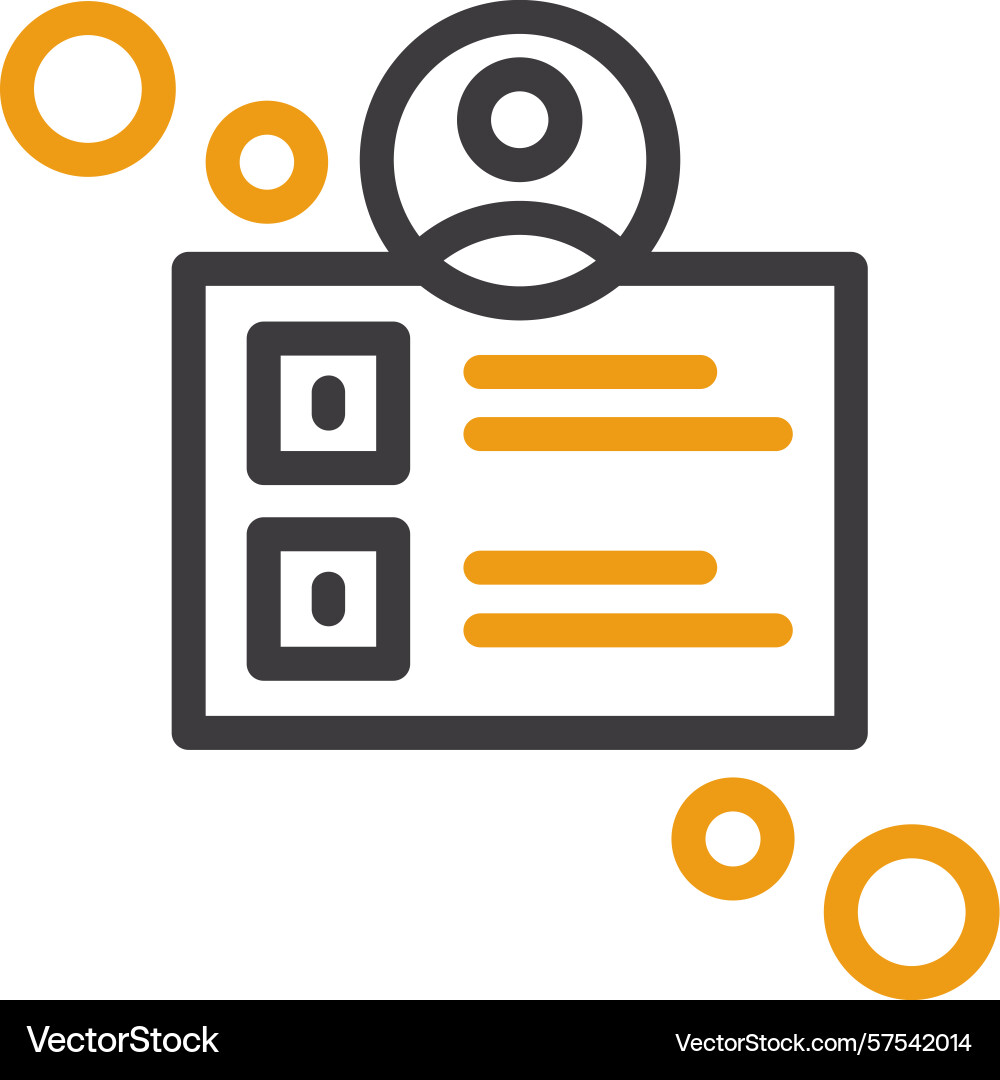 User profile two color icon Vector Image
