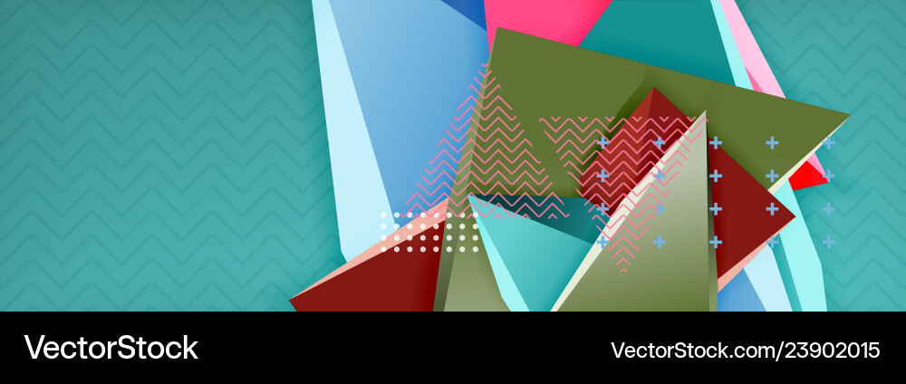 3d triangular shapes abstract background 3d triangular shapes abstract background vector image