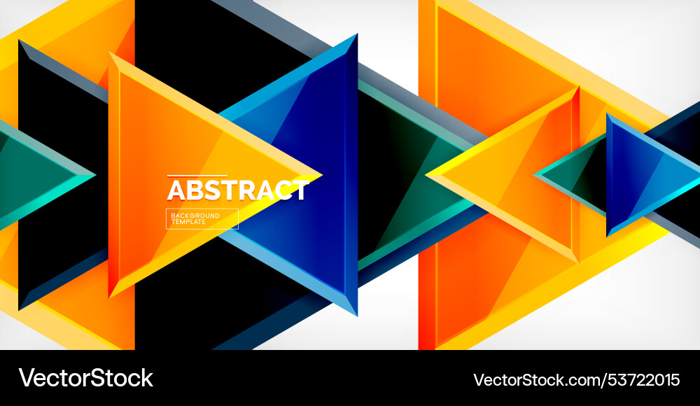 Abstract background - glossy triangles Abstract background - glossy triangles vector image
