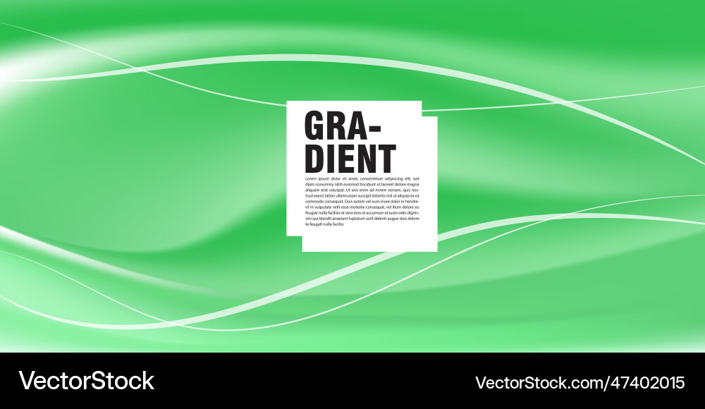 Abstract background smooth green gradient mesh vector image