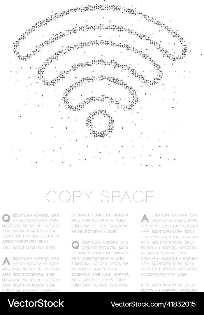 Abstract geometric circle dot pixel pattern wifi Abstract geometric circle dot pixel pattern wifi vector image