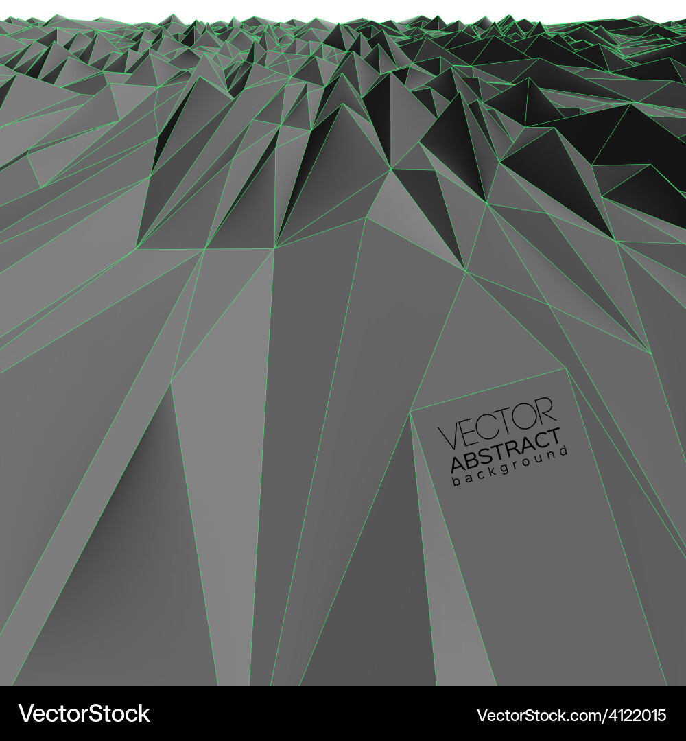 Abstract polygon background vector image