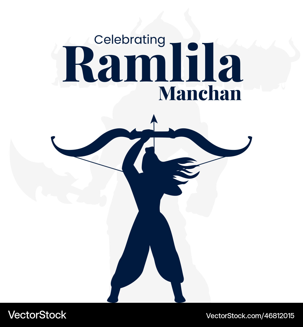 Banner-Design von feiern ramlila manchan Banner-Design von feiern ramlila manchan vektorbild