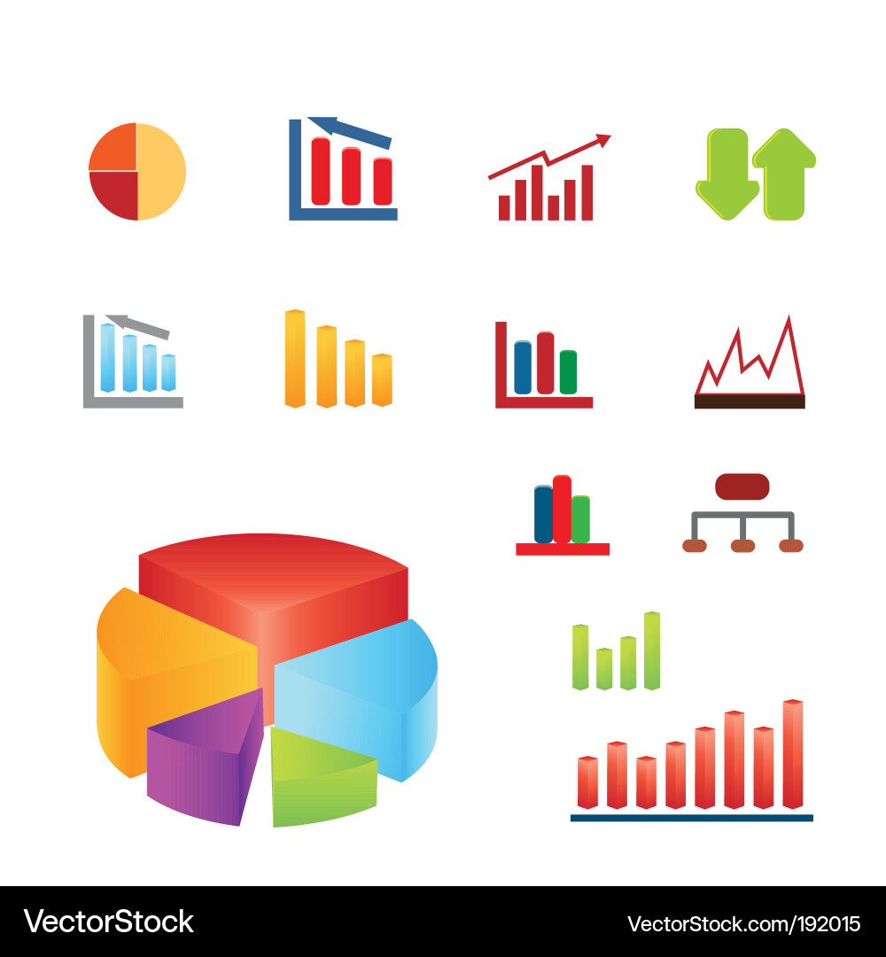 Charts vector image
