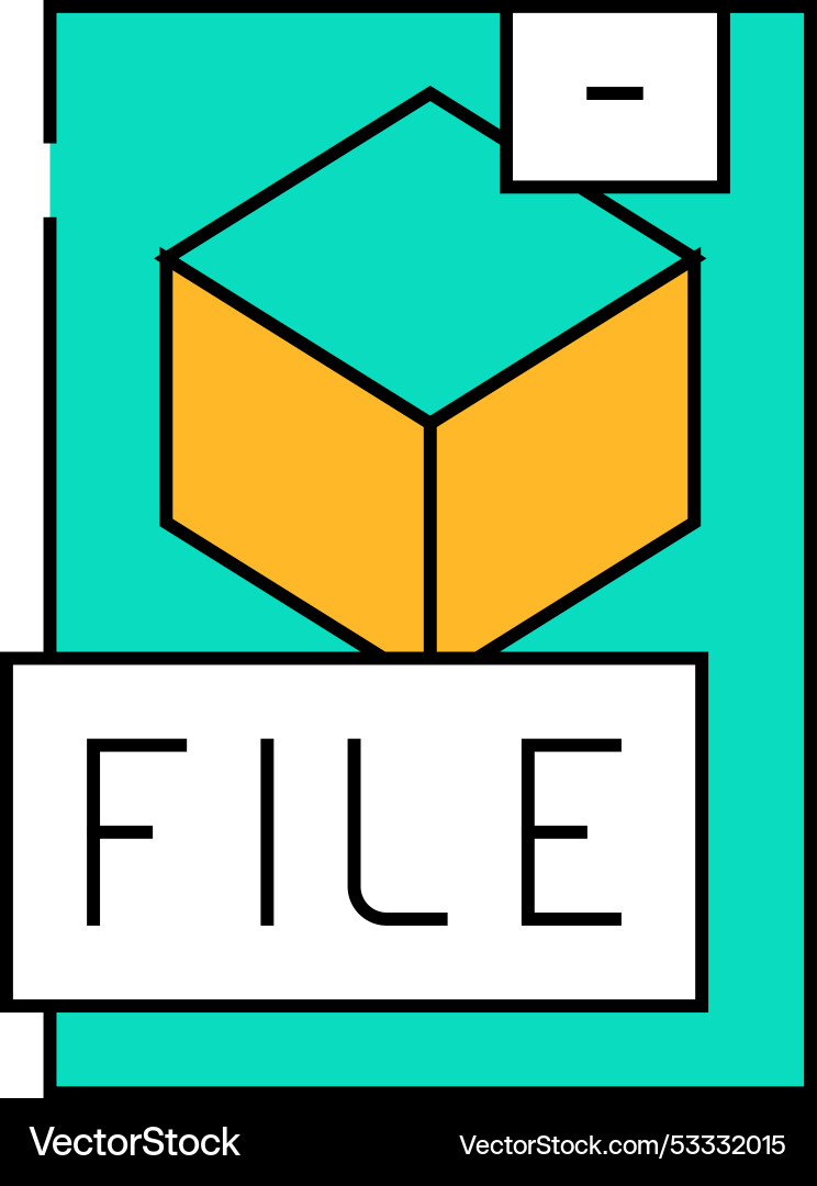 Digital file production icon color vector image