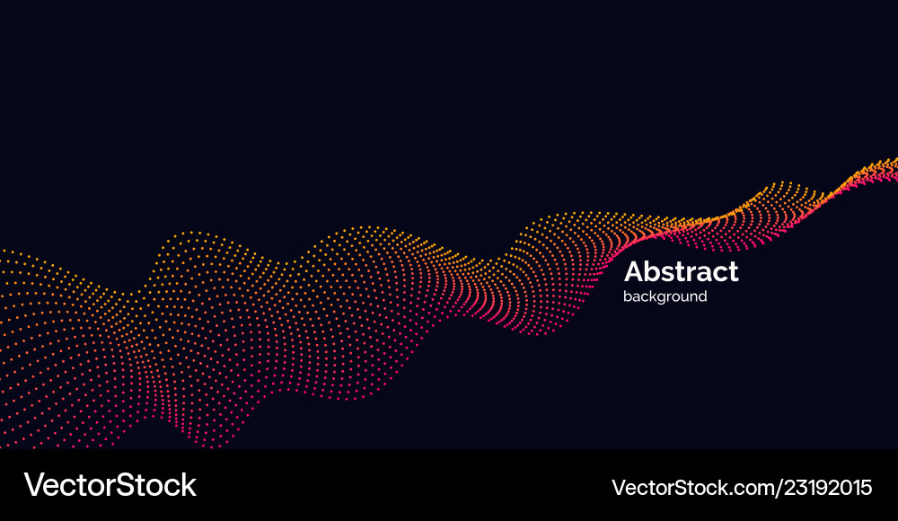 Dynamic Colored Particle Background vector image