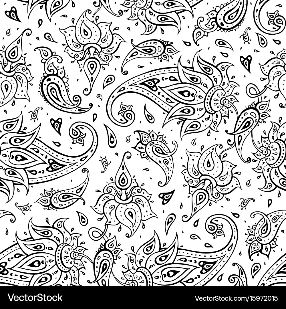 Elegant Paisley Pattern vector image