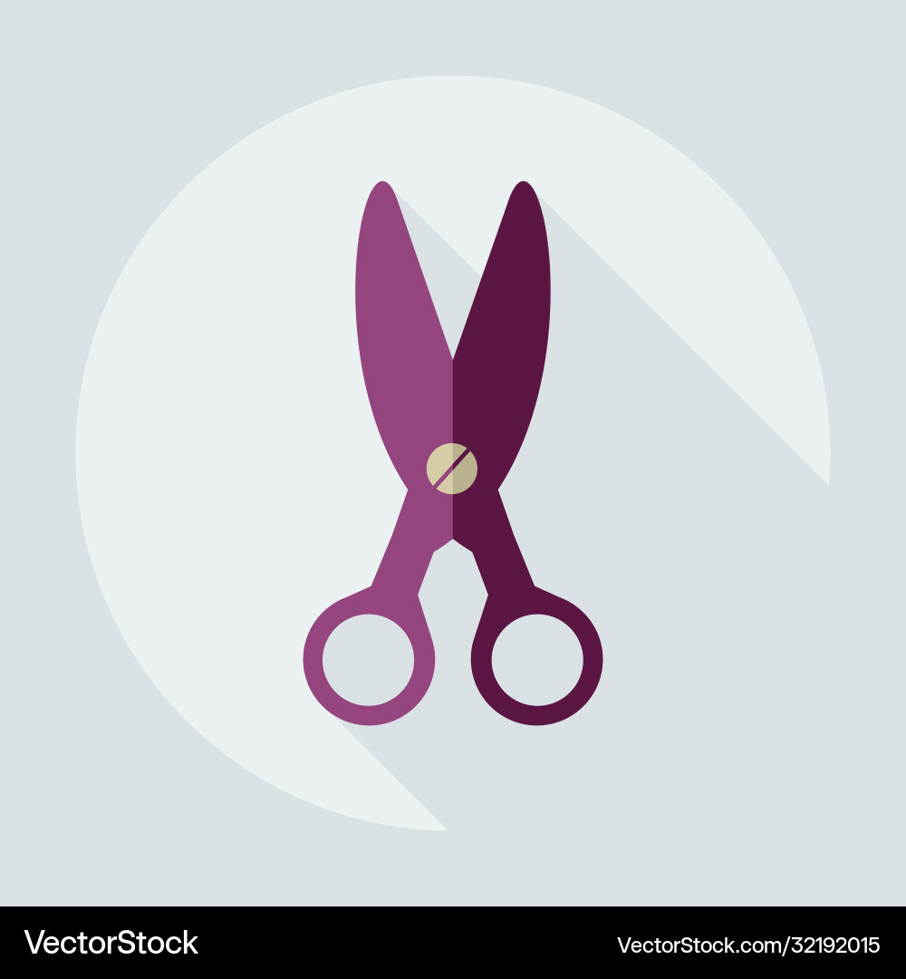 Flat modern design with shadow icons scissors Flat modern design with shadow icons scissors vector image