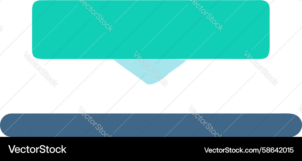 Gradient Speech Bubble Banner Vector Image