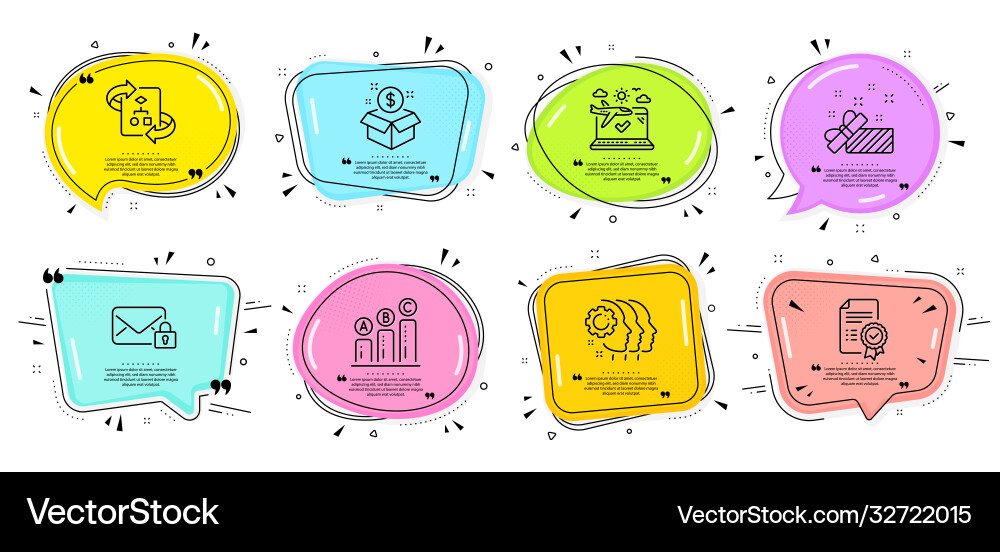 Graph chart present and employees teamwork icons Graph chart present and employees teamwork icons vector image