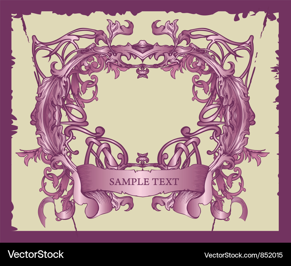 Grunge border vector image