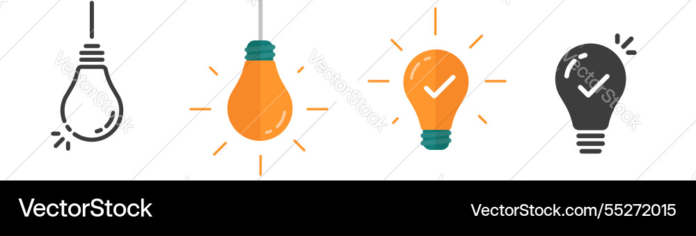 Light bulb icon simple solid pictogram lightbulb Light bulb icon simple solid pictogram lightbulb vector image