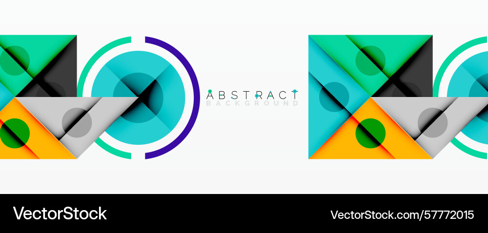 Modern abstract design geometric shapes overlap Vector Image