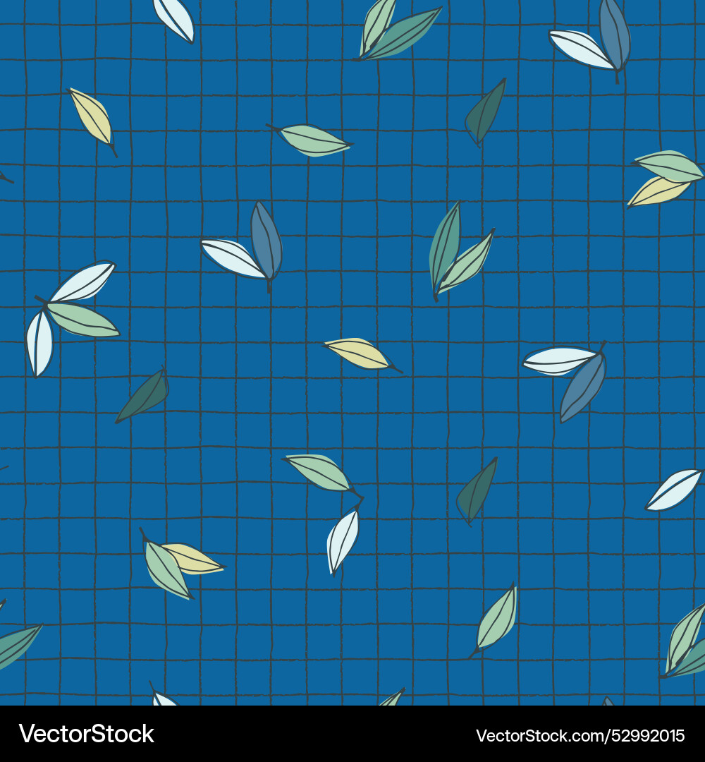 Seamless pattern with tree branches and leaves Seamless pattern with tree branches and leaves vector image