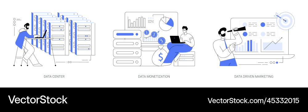 Selling database abstract concept Selling database abstract concept vector image