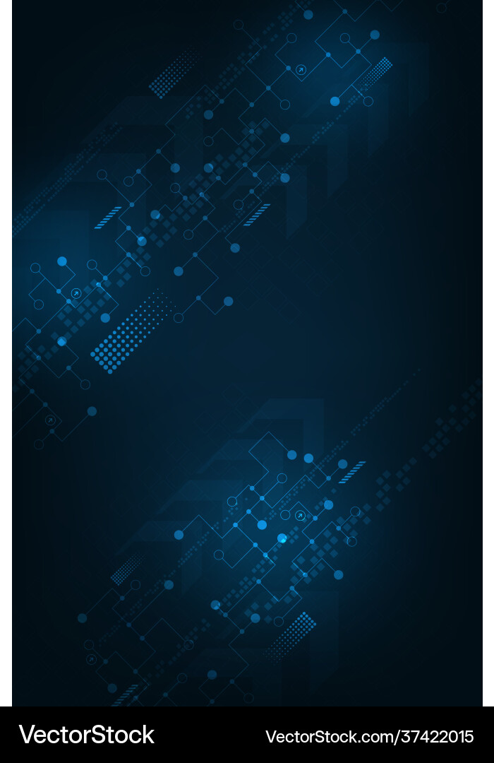 Technology in concept circuit on a dark vector image