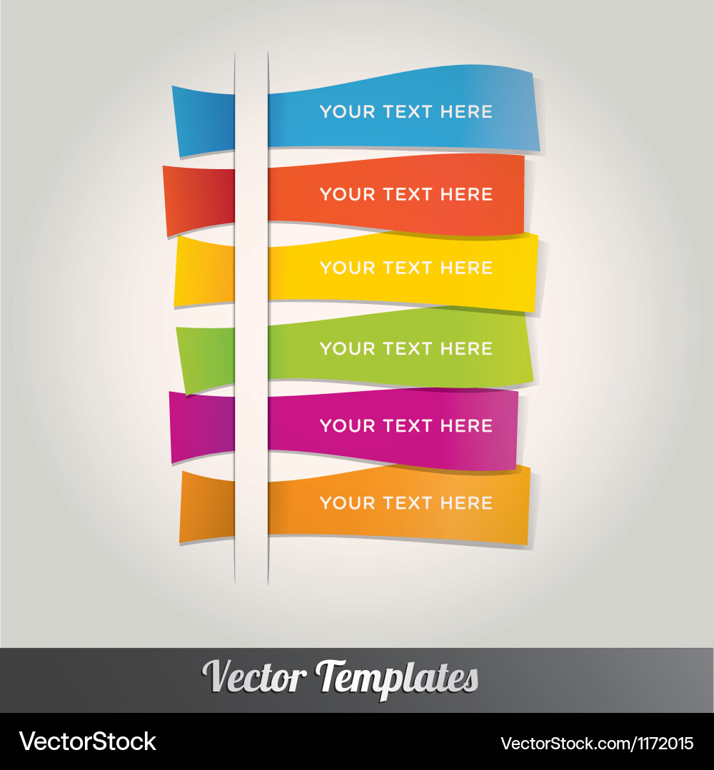 Template design colorful vector image