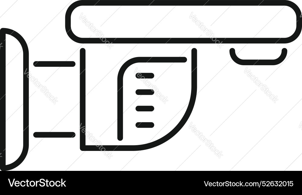Wall mounted speed camera detecting limit Wall mounted speed camera detecting limit vector image