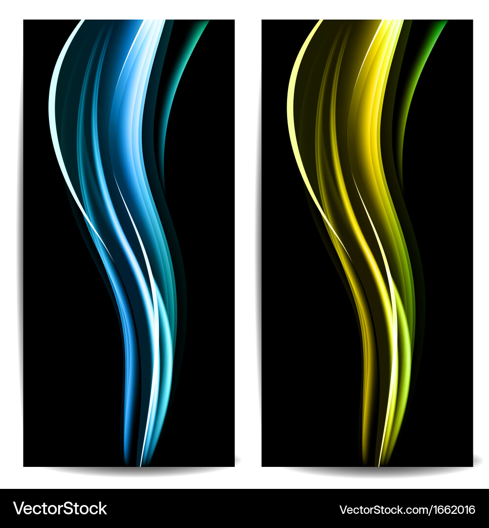 Abstract colored wave on background Vector Image