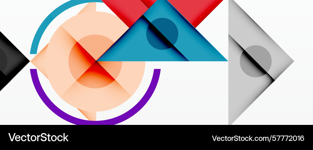 Abstract geometric composition overlapping shapes Abstract geometric composition overlapping shapes vector image