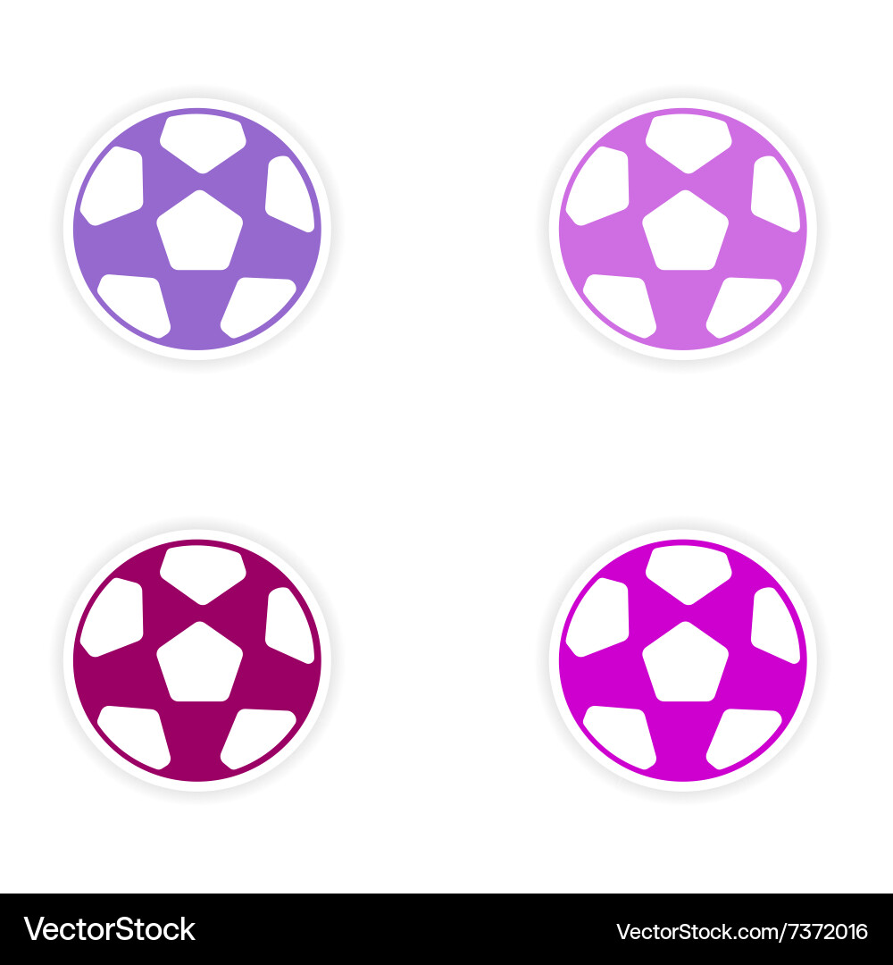 Assembly realistic sticker design on paper vector image