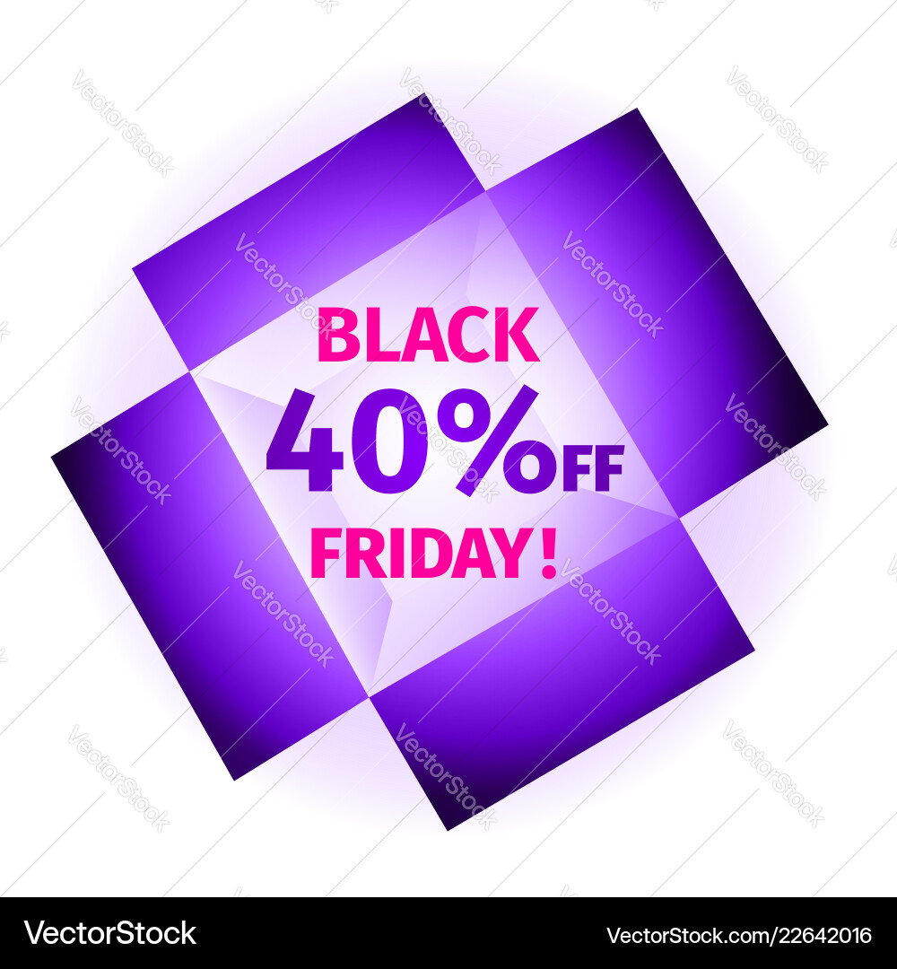 Black friday banner in the form open box Black friday banner in the form open box vector image