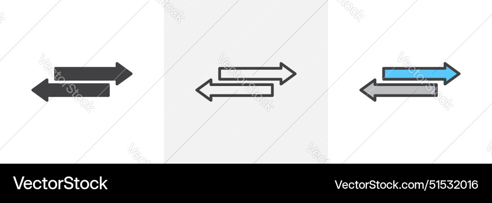Data transfer icon set migration symbol vector image